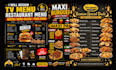 design modern restaurant menu, food menu and digital menu board