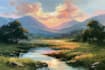 paint landscape in oil painting