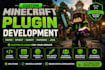 code custom minecraft plugin papermc spigot bukkit java server skript addons