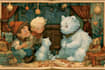 make christmas book illustration