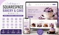 design squarespace bakery website, cake website for your brand