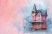 paint watercolor house portrait