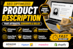 write SEO product descriptions for amazon and ecommerce