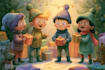 make christmas book illustration
