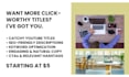 write catchy youtube titles and video descriptions
