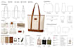 create hat tech pack handbag hat design bag tech pack flat clothing tech pack