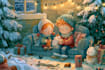 do christmas children book illustration
