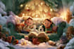 do christmas  children book illustrations