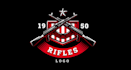 design a bold machine gun shot bullet logo