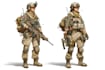 draw detailed military characters for you