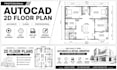 create professional autocad 2d drawings