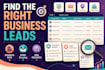 do data collection, email scraping and lead generation