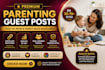 do high da parenting guest posting and mom blog backlinks