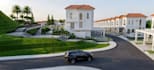 plan gated villa community,townhouse facade design,high end property development