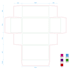 create custom box packaging dieline cut lines and design