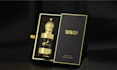 luxury perfume packaging with logo and label design