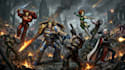 create epic warhammer 40k character art and design