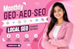 do local SEO gmb ranking google maps stacking aeo and local citations