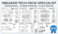 design custom sneakers, shoes, footwear techpack manufacturer ready shoe