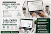 do accurate data entry and urdu english typing