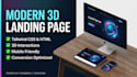 build a high converting 3d landing page using tailwind
