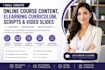 create online course content elearning course curriculum script video slides