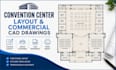 create convention center layout, commercial cad drawings