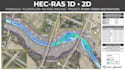 do hec ras 1d 2d hydraulic modeling, floodplain and no rise analysis