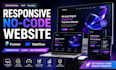 create a responsive no code website using framer or webflow website in framer