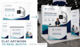 design trade show booth graphics, backdrops and banners