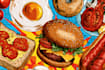 make a food pop art illustration