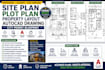 do site plan plot plan property layout autocad drawing city permit blueprint
