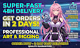 design and rig live2d vtuber model