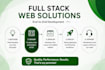 create website, full stack website as a full stack developer