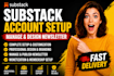 substack account setup manage substack newsletter design substack newsletter