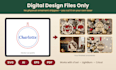 design personalized christmas ornaments with custom names in svg
