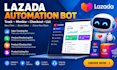 do lazada sales tracking bot, product checkout bot, monitoring bot, listing bot