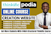 build thinkific course creation content, lessons, modules, course curriculum