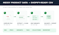 convert vendor files to shopify CSV