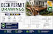 create deck permit drawings, framing plans, elevations for california washington
