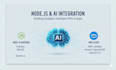 build nodejs backend apis and ai integrations