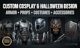 design custom cosplay armor, props and halloween costumes