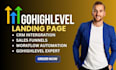 build gohighlevel website go high level funnel builder go highlevel landing page