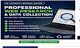 do professional web research and data collection