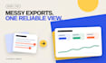 turn messy excel or CSV exports into a refreshable report