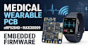 develop medical wearable pcb, nrf52840, max30009, ecg, ble and firmware