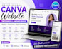 responsive canva website design and canva landing page