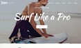 design wix surf school website surfing lessons surf coaching website