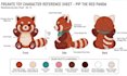 design custom plushie reference sheet, stuffed animal character design tech pack
