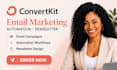 setup convertkit newsletter kit landing page kit email sequence automation